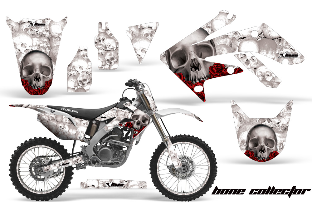 Honda CRF250R 04-09 Graphics Kit BC W NPs